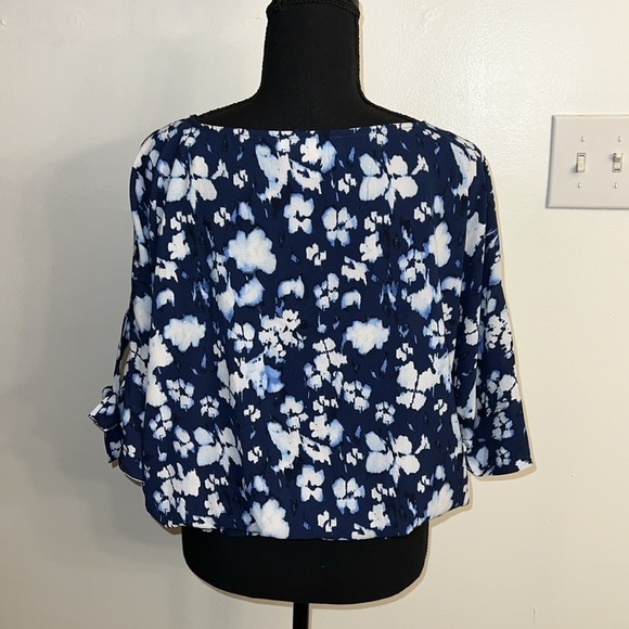 Micheal Micheal Kors Floral Print Blouse, sz Extra Large - Picture 3 of 12